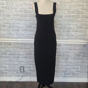 Good American Scuba Modern Tank Maxi Dress Black Bodycon Classic LBD 3 Classic